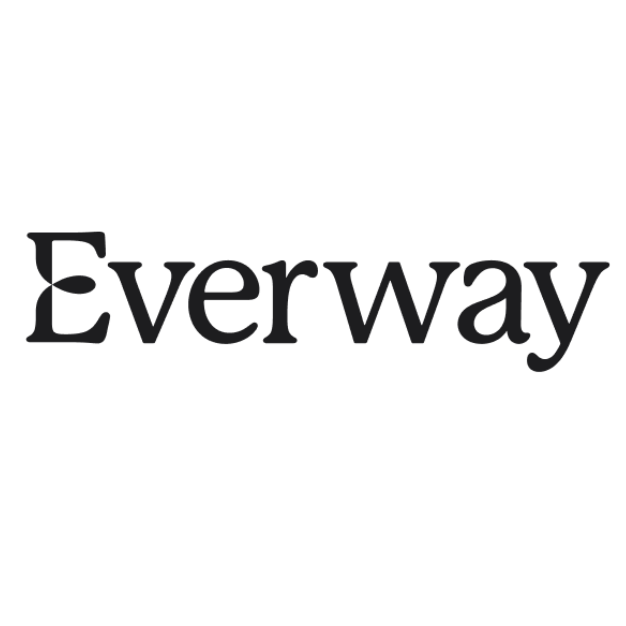 Everway logo - the word everway written in black