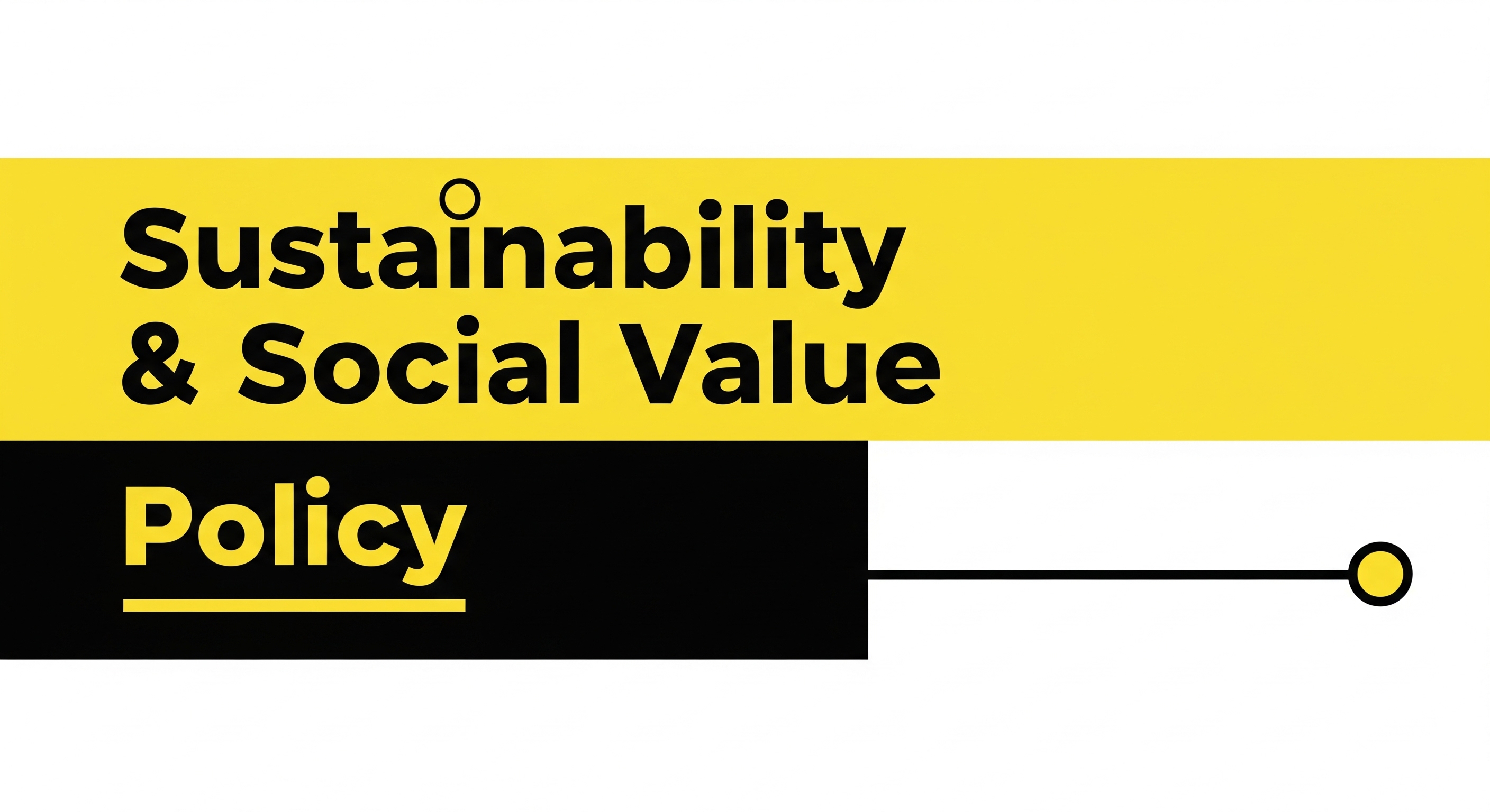 Sustainability & Social Value Policy