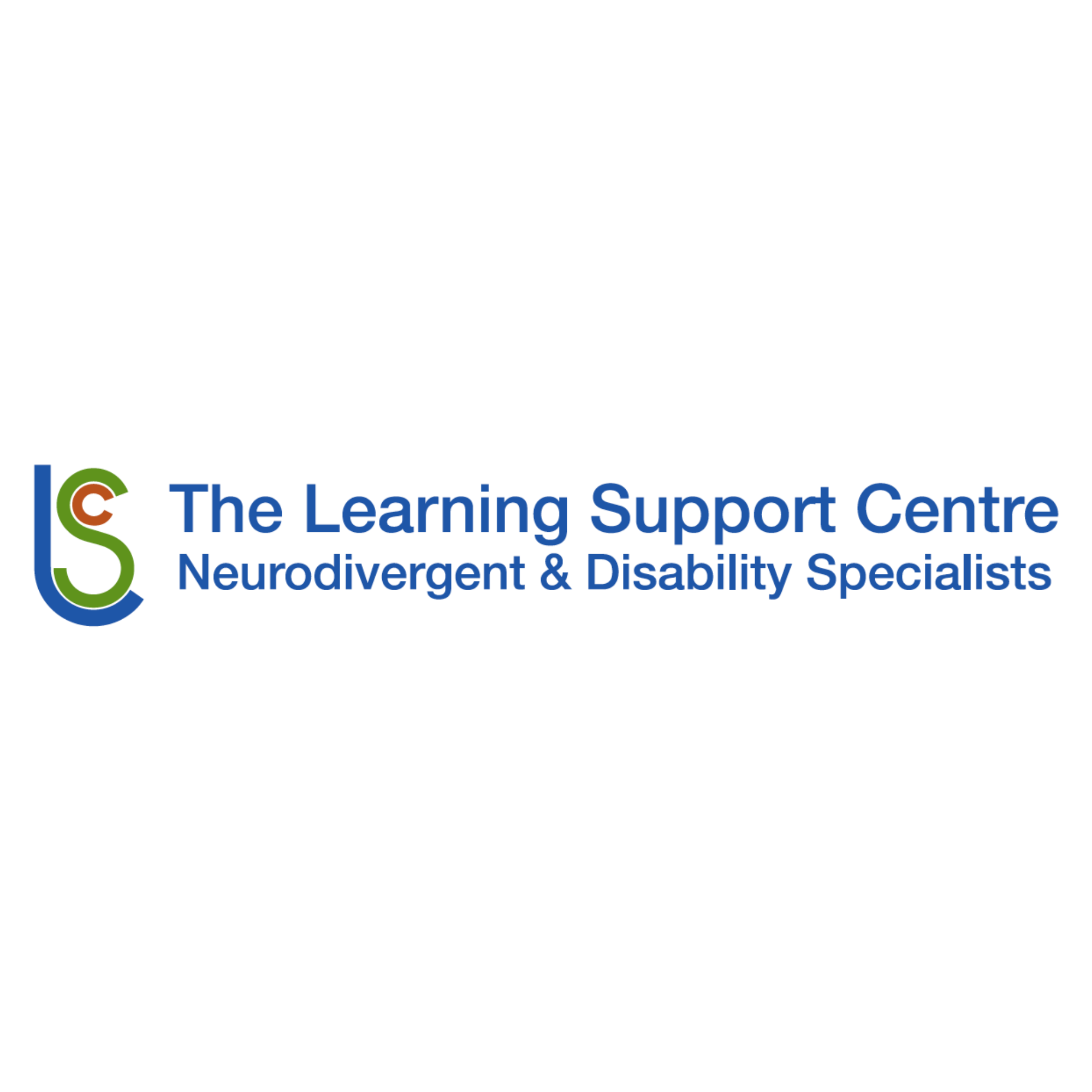 The Learning Support Centre logo - LSC.  Text reads the Learning Support Centre, Neurodivergent & Disability Specialists